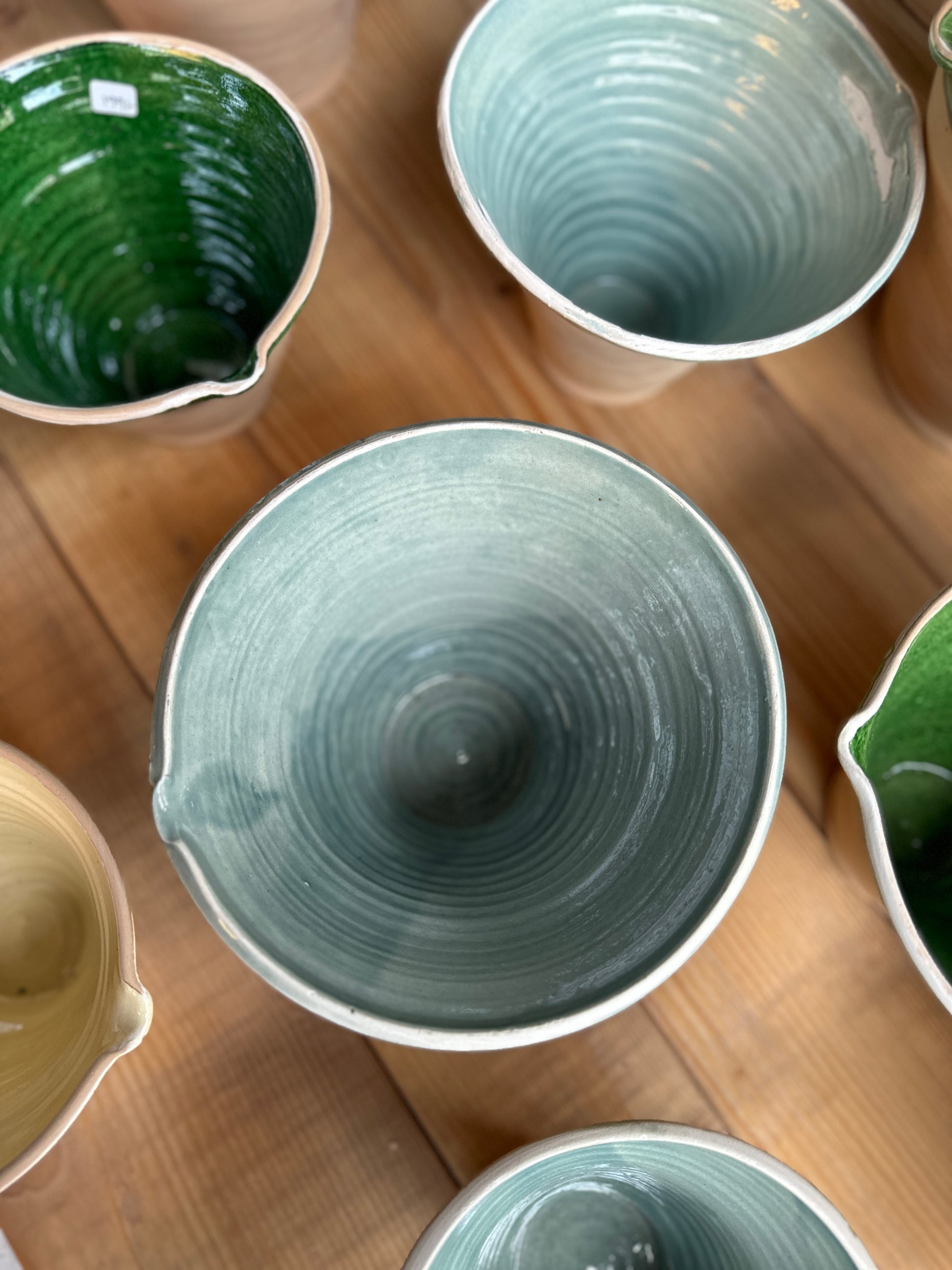 Blått spillkum, bild tagen rakt uppifrån.